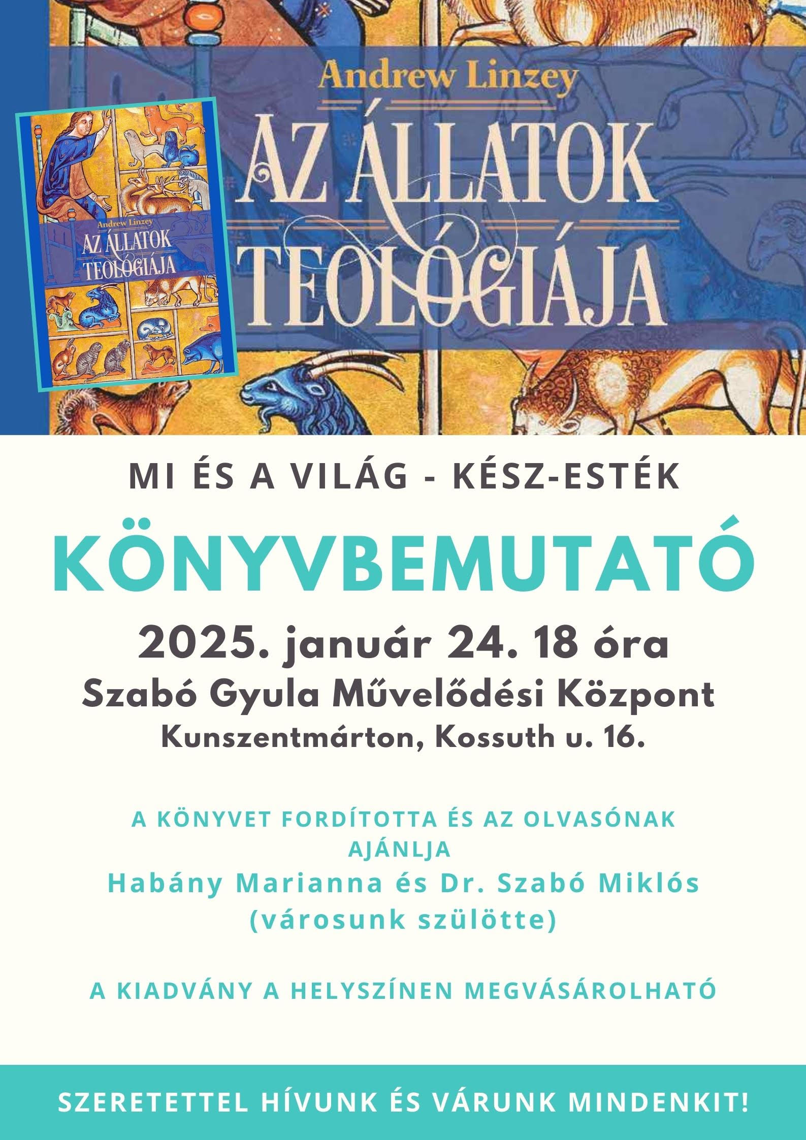 Az állatok teológiája // KÖNYVBEMUTATÓ